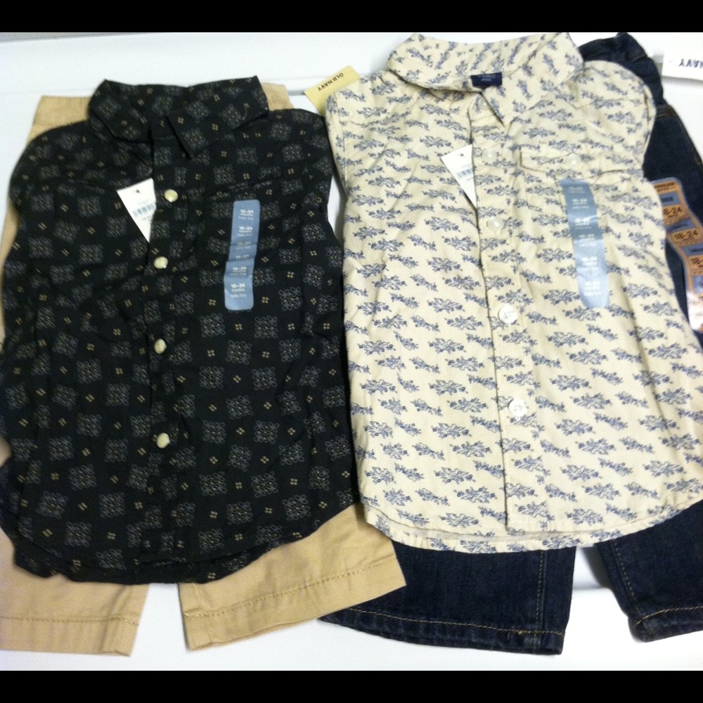 NEW! 2 babyGap Western Shirts Boys 18-24 Months